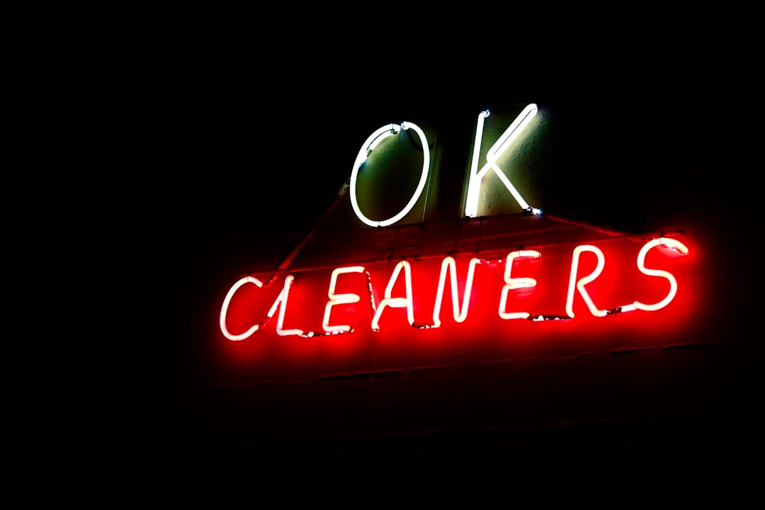 Eco-friendly cleaning products being used in office